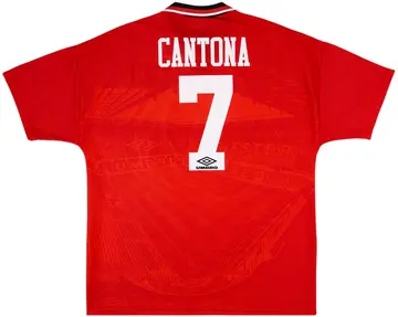 1994-96 Manchester United Home Shirt Cantona #7 - 10/10 - (XL)