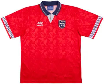 1990-93 England Away Shirt - 10/10 - (L)