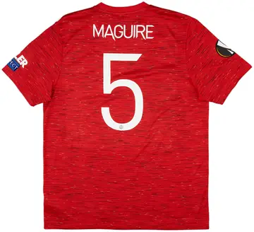 2020-21 Manchester United Europa League Final Home Shirt Maguire #5 - 10/10 - (XL)