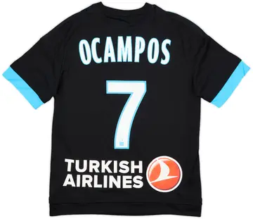 2015-16 Olympique Marseille Away Shirt Ocampos #7 - 10/10 - (L.Boys)