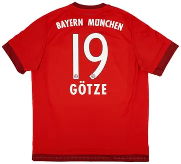 2015-16 Bayern Munich Home Shirt Gotze #19 - 10/10 - (XL)