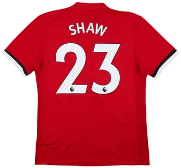 2017-18 Manchester United Home Shirt Shaw #23 - 10/10 - (M)