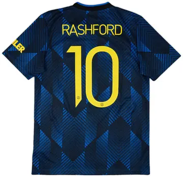 2021-22 Manchester United Third Shirt Rashford #10 - 10/10 - (M)