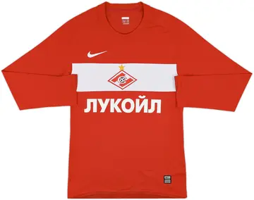 2009 Spartak Moscow Player Issue Home L/S Shirt - 10/10 - (M)