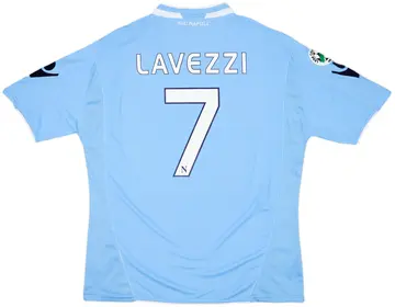 2009-10 Napoli Home Shirt Lavezzi #7 (XXL)