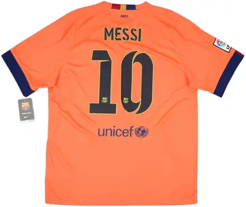 2014-15 Barcelona Away Shirt Messi #10 (XL)