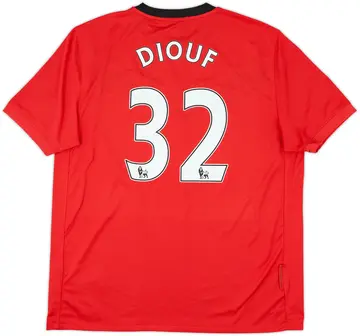 2009-10 Manchester United Home Shirt Diouf #32 - 10/10 - (XL)