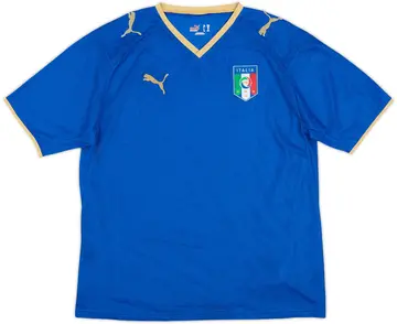 2007-08 Italy Home Shirt - 10/10 - (XL.Boys)
