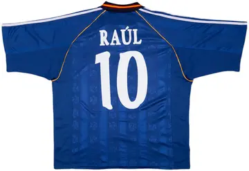 1999-00 Spain Away Shirt Raul #10 - 10/10 - (XL)