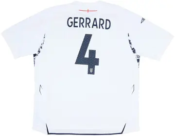 2007-09 England Home Shirt Gerrard #4 - 10/10 - (3XL)