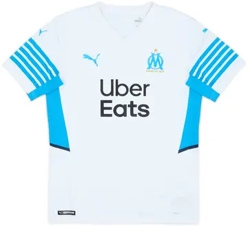 2021-22 Olympique Marseille Home Shirt - 10/10 - (M)