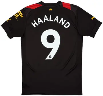 2022-23 Manchester City Away Shirt Haaland #9 - 10/10 - (S)