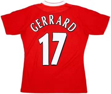 2002-04 Liverpool Home Shirt Gerrard #17 - 10/10 - (Women's M)