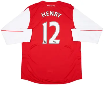 2011-12 Arsenal Player Issue Home L/S Shirt Henry #12 (XXL)
