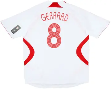 2007-08 Liverpool Away Shirt Gerrard #8 (XXL)