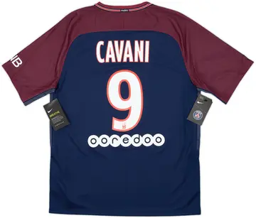 2017-18 Paris Saint-Germain Home Shirt Cavani #9 (M)