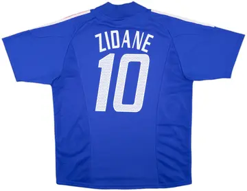 2002-04 France Home Shirt Zidane #10 (L)