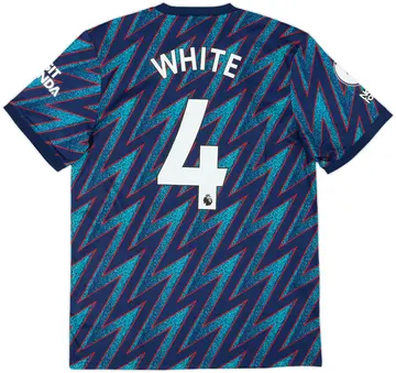 2021-22 Arsenal Third Shirt White #4 (M)