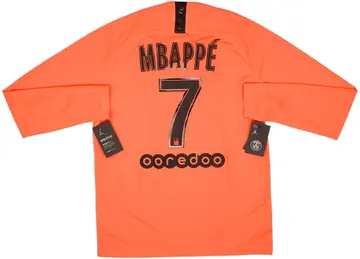 2019-20 Paris Saint-Germain Away L/S Shirt Mbappe #7 (M)