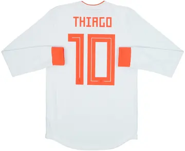 2018-19 Spain Player Issue Away L/S Shirt Thiago #10 (S)