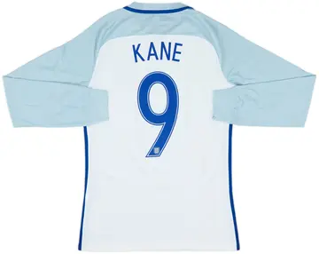 2016-17 England Authentic Home L/S Shirt Kane #9 - 10/10 - (M)