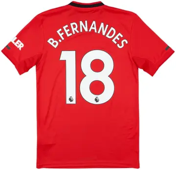 2019-20 Manchester United Home Shirt B.Fernandes #18 - 10/10 - (XS)