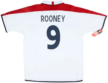 2003-05 England Home Shirt Rooney #9 (XL)