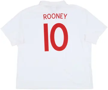 2009-10 England Home Shirt Rooney #10 - 10/10 - (4XL)