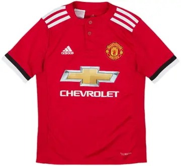 2017-18 Manchester United Home Shirt - 10/10 - (S.Boys)