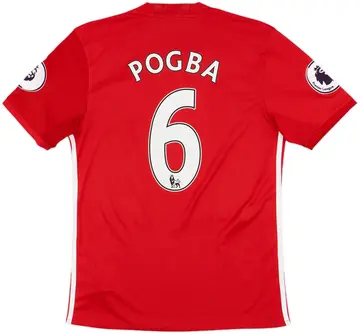 2016-17 Manchester United Home Shirt Pogba #6 - 10/10 - (S)