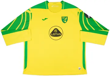 2021-22 Norwich Home L/S Shirt - 10/10 - (4XL)