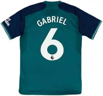 2023-24 Arsenal Third Shirt Gabriel #6 - 10/10 - (S)