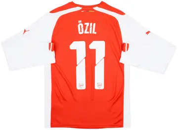 2014-15 Arsenal Home L/S Shirt Ozil #11 - 10/10 - (S)