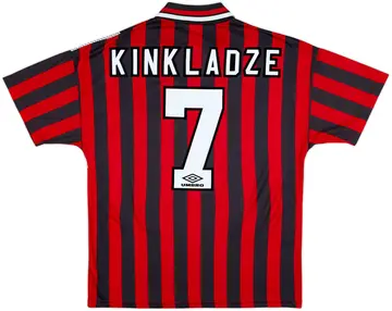1994-96 Manchester City Away Shirt Kinkladze #7 - 10/10 - (L)