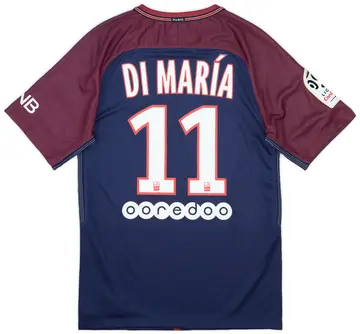 2017-18 Paris Saint-Germain Home Shirt Di Maria #11 (S)