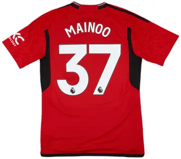 2023-24 Manchester United Home Shirt Mainoo #37 - 10/10 - (M)