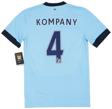 2014-15 Manchester City Home Shirt Kompany #4 (S)