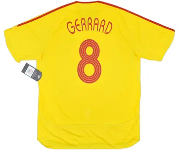 2006-07 Liverpool Away Shirt Gerrard #8 (XL)