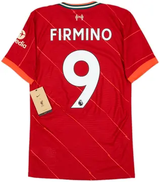 2021-22 Liverpool Authentic Home Shirt Firmino #9 (XS)