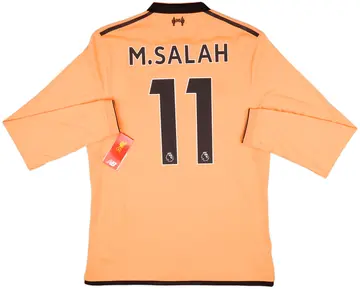 2017-18 Liverpool 125 Years Third L/S Shirt M.Salah #11 (L)