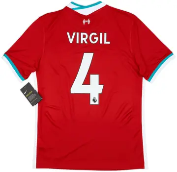 2020-21 Liverpool Home Shirt Virgil #4 (M)