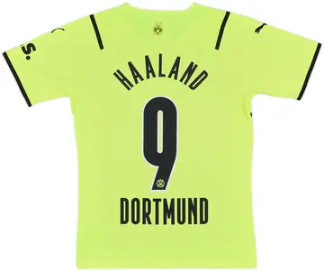 2021-22 Borussia Dortmund Authentic European Home Shirt Haaland #9 - 10/10 - (S)