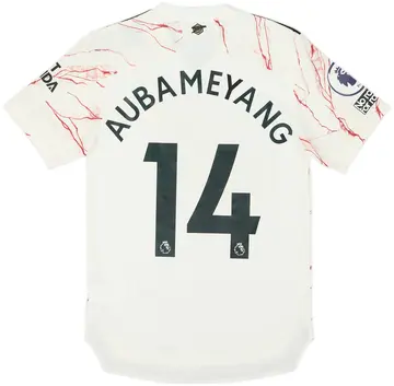 2020-21 Arsenal Authentic Away Shirt Aubameyang #14 (XS)