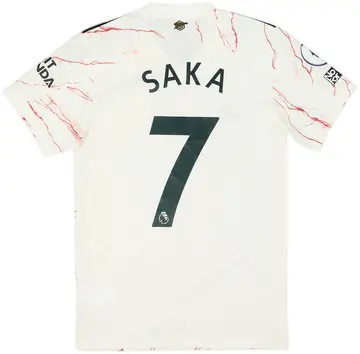2020-21 Arsenal Away Shirt Saka #7 (XS)