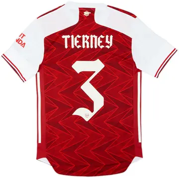2020-21 Arsenal Authentic Home Shirt Tierney #3 (XS)