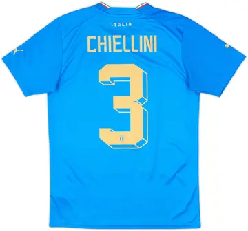 2022-23 Italy Home Shirt Chiellini #3 - 10/10 - (S)