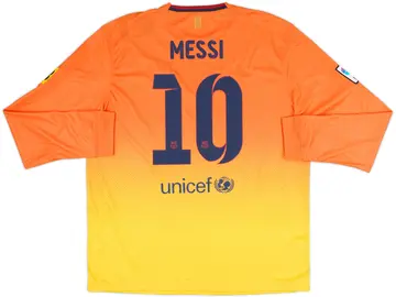 2012-13 Barcelona Away L/S Shirt Messi #10 (XL)