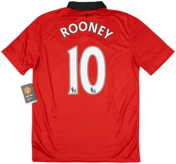 2013-14 Manchester United Home Shirt Rooney #10 (M)