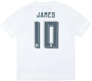 2015-16 Real Madrid Home Shirt James #10 (L)