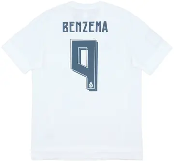 2015-16 Real Madrid Home Shirt Benzema #9 (L)